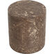 Riva 18.75 inch Brown Outdoor Stool